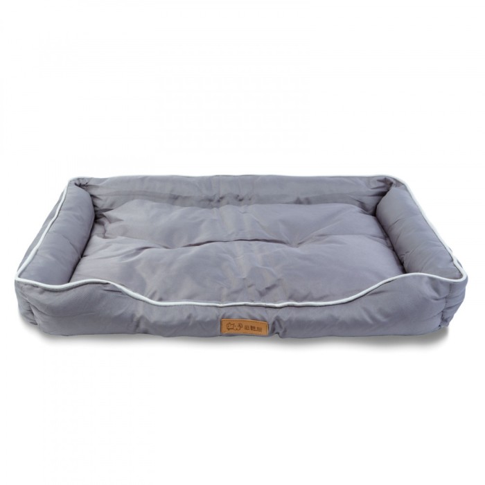 Pat pentru caini - 100 x 67 x 15 cm - gri Best CarHome