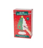 Figurine din ipsos cu acuarele si pensula 10 cm-Tip Pom de Craciun, Oem