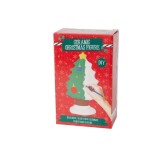 Figurine din ipsos cu acuarele si pensula 10 cm-Tip Pom de Craciun