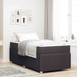 VidaXL Cadru de pat Altele Maro &icirc;nchis 80 x 200 cm țesătură
