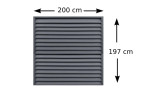 Gard metalic jaluzea Gri antracit 200 cm / 197 cm Suruburi ascunse Grosime 0.6, Metallic Group