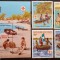 Niger 1982 bărci, cercetași in canoe, scutism serie 4v. + Bloc neștampilata