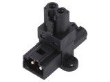 Adaptor &icirc;n T 16A 250VAC Pini 2 Tată-Mamă x2