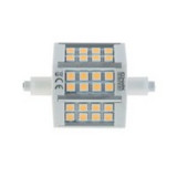 Bec LED R7s 5,5w/230v/24SMD &ndash; proiector 78mm/150w