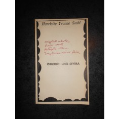 HENRIETTE YVONNE STAHL - ORIZONT, LINIE SEVERA (1970)