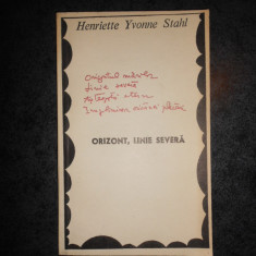 HENRIETTE YVONNE STAHL - ORIZONT, LINIE SEVERA (1970)