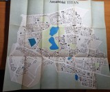 Harta - ansamblul titan - din anii &#039;70 - dimensiuni 50 / 46 cm