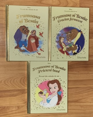 Set 3 carti Frumoasa si Bestia, Disney. Povesti din colectia de aur foto