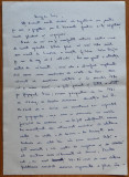2 scrisori ample catre Mia Groza , fiica lui Petru Groza , anii 52 , 82