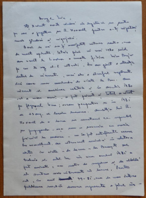 2 scrisori ample catre Mia Groza , fiica lui Petru Groza , anii 52 , 82 foto
