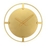 Ceas de perete GH61308, analog, rotund, metal, auriu, 40 cm