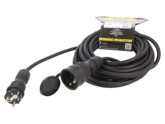 Prelungitor Alimentare 10m Negru 16A
