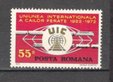 Romania.1972 50 ani UIC CR.257, Nestampilat