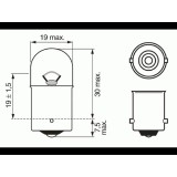 Bec pozitie cireasa R5W 12V5W 11317 BK80004 / 93107 / BA15S