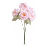 Cumpara ieftin Buchet Bujori artificiali roz verzi 47 cm