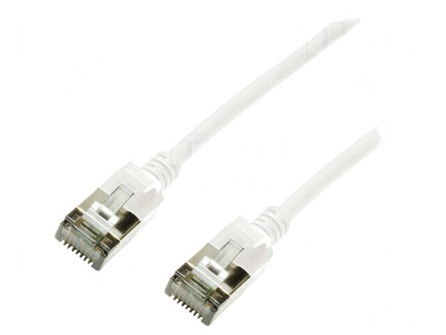 Patch Cord Cat6a U/FTP Alb TPE