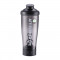 Shaker electric portabil din plastic fara BPA, motor puternic, ermetic, anti-scurgere, capacitate 600 ml, autonomie mare, incarcare usb, negru
