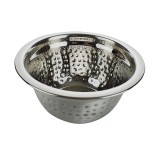 Bol pentru salata, Kasemi 1102934, inox, cu model, 20 x 20 x 9.5 cm