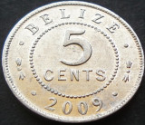 Cumpara ieftin Moneda exotica 5 CENTI - Insulele BELIZE, anul 2009 *cod 4340, America Centrala si de Sud