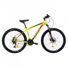 Bicicleta MTB Colinelli COL27, Marimea M, 27.5 inch, Verde, Schimbator Shimano Altus, 24 Viteze, Cad foto