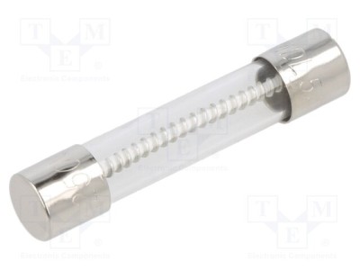 Siguranta fuzibila lenta, 5A, tensiune 250V AC, 6,3x32mm, EATON/BUSSMANN - BK-MDL-5-R foto