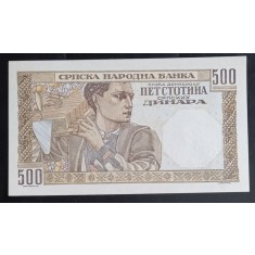 Serbia, 500 Dinari 1941.