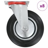 Gossi roti pivotante, 8 buc., 200 mm