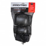 Set 3 protecții skateboard PRO-TEC Negru Copii, [pro.tec]