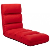VidaXL Scaun de podea pliabil, roșu, piele ecologică 325250