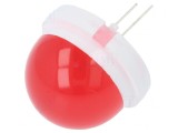 LED Roșu 20mm 720-3000mcd 120&deg; Convex