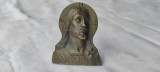ICOANA ISUS HRISTOS inseriata BRONZ de colectie UNICA patina MINUNATA splendida