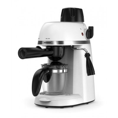 Espressor manual Kopy Heinner, 800 W, 3.5 bar, 240 ml, filtru inox, cana sticla, Alb foto