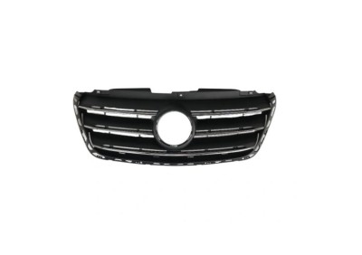 Grila radiator Mercedes Sprinter, 02.2018-, montare fata, Cu ornamente cromate; negru, RapidAuto foto
