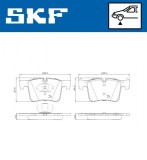 Set placute frana fata SKF VKBP80103