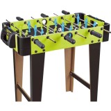 Masa de fotbal cu teren si 18 jucatori flippy, 6 manere, cu tablou scor, din metal si abs, 70 x 59 x 64 cm, design multicolor, pentru copii/adulti, ve