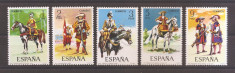 Spania 1974 - Uniforme militare, 2 serii, 4 poze, MNH foto