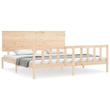 Cumpara ieftin Cadru de pat fara saltea, 200x200 cm, lemn masiv pin