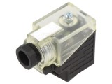 Conector cu Valvă Mufă 18mm 3-PIN 90&deg;