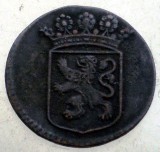 B.638 INDIILE OLANDEZE NETHERLANDS EAST INDIES HOLLAND VOC 1 DUIT 1745