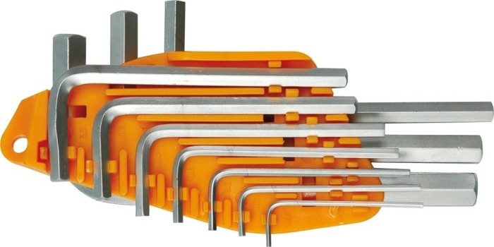 Set 10 chei hexagonale CrV 1.5-10 mm VOREL