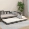 vidaXL Cadru de pat, gri, 75x190 cm, lemn masiv de pin 823511