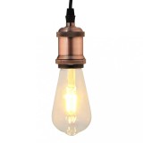 vidaXL Suporturi de lampă 2 buc Roșu Bronz E27