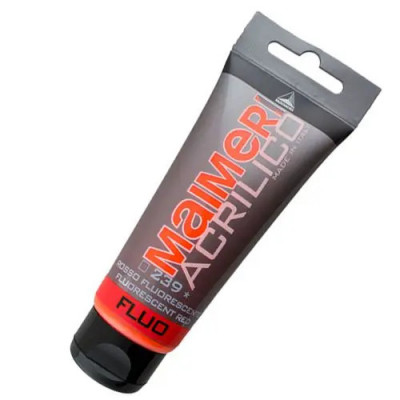 Culoare acrilică Polycolor - FLUO - 239 Fluorescent Red 75ml foto