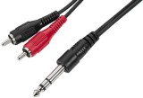 Cablu 6.3st-2RCA t-t 3m