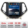Navigatie tip Tesla Jeep Cherokee 2016-2020 radio gps internet 8Core 4G carplay android auto 4+32 kit-tesla-cherokee17 CarStore Technology