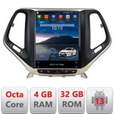 Navigatie tip Tesla Jeep Cherokee 2016-2020 radio gps internet 8Core 4G carplay android auto 4+32 kit-tesla-cherokee17 CarStore Technology