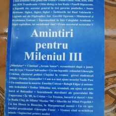 Constantin Mustata - Amintiri pentru Mileniul III - dedicatie catre Ion Coja