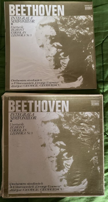 BEETHOVEN INTEGRALA SIMFONIILOR,BOXSET 8 VINILURI IMPECABILE ELECTRECORD,POZE