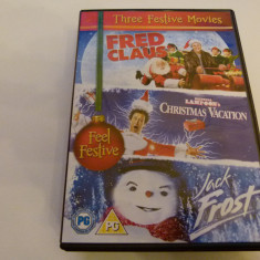 jack frost, christmas vacantion , fred claus - 3 dvd