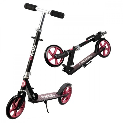 Trotineta freestyle, QKIDS, WEISS Pink, Ghidon reglabil pe 3 trepte, Amortizor Easy&amp;amp;Up, Platforma anti-derapanta, Pliabila, Alum foto